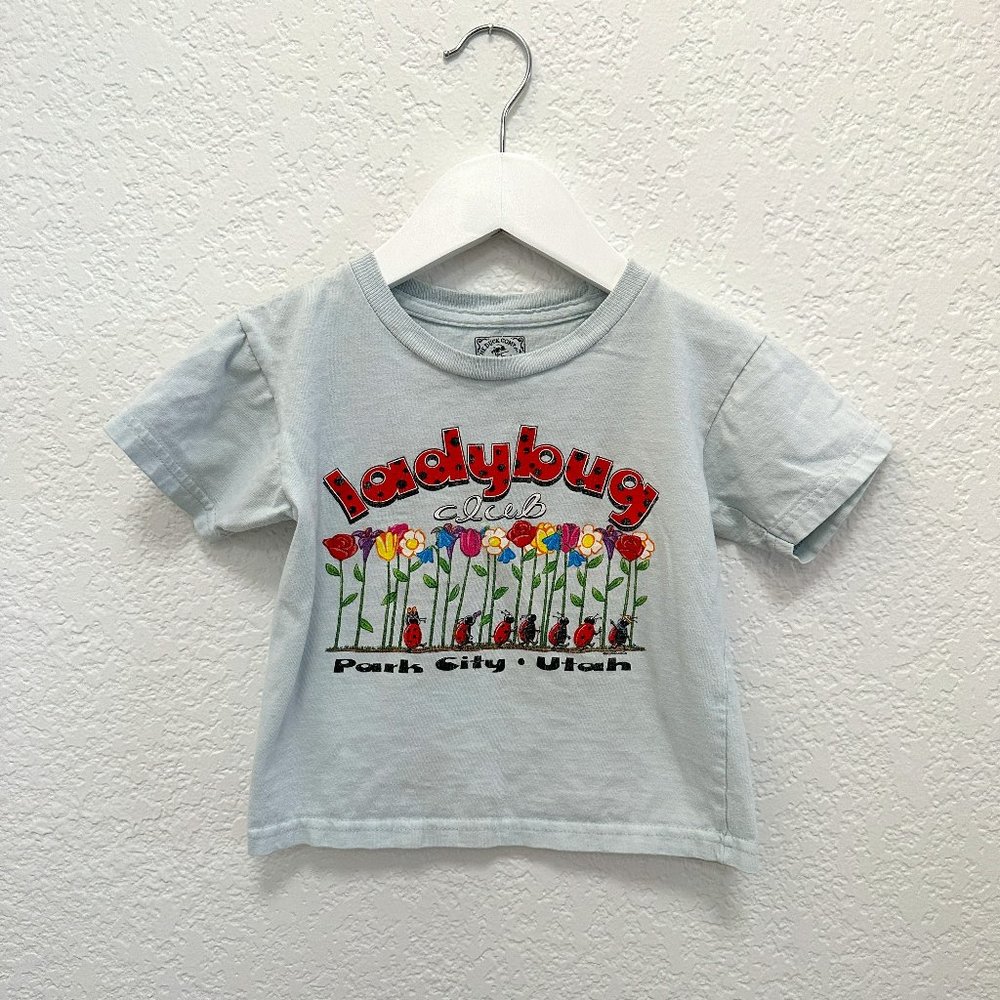 Ladybug Club Park City Utah Blue SS Shirt 3T